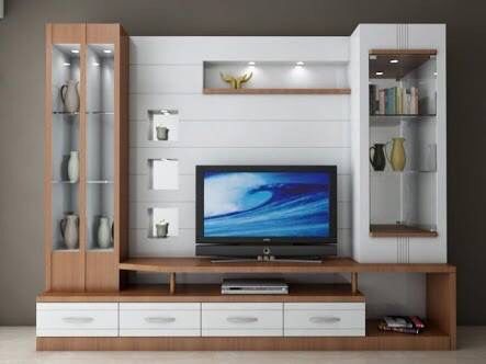 House design Lcd Design, Tv Cabinet Wall Design, Lemari Tv, Tv Fal, Tv Unit Decor, Tv Unit Furniture Design, Modern Tv Wall Units, Tv Unit Furniture, Tv Cabinet Design