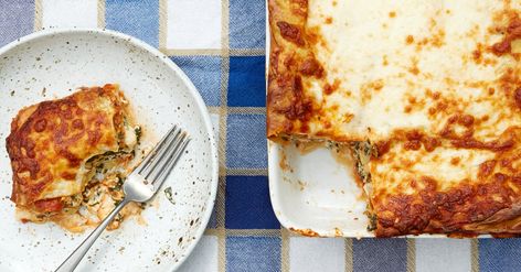 Leftover Lasagna, Samin Nosrat, Cashew Ricotta, Easy Tomato Sauce, Handmade Pasta, Cashew Milk, Nyt Cooking, Drying Pasta, Frozen Spinach