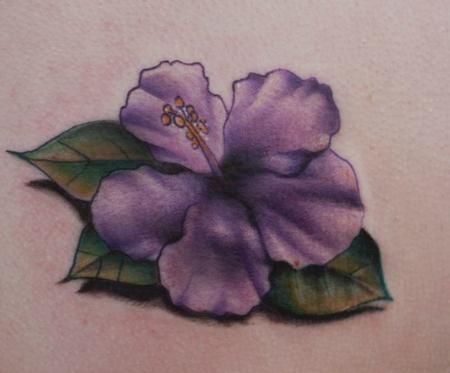 Tiny Violet Tattoo, Purple Hibiscus Flower, Hibiscus Flower Tattoo, Hesperia California, Hibiscus Flower Tattoos, Violet Tattoo, Rose Flower Tattoos, Hibiscus Tattoo, Feminine Tattoo Sleeves