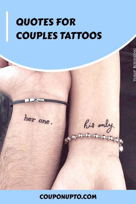 Quotes For Couples Tattoos