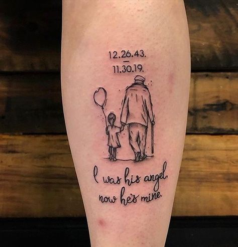 (paid link) Top Weightlifting Tattoo Ideas [2022 Inspiration Guide] Tattoo Ideas For Grandpa, Baby Girl Tattoo Ideas, Baby Girl Tattoo, Rip Tattoos For Dad, Girl Tattoo Ideas, Grandfather Tattoo, Grandpa Tattoo, Grandparents Tattoo, Memorial Tattoo Quotes