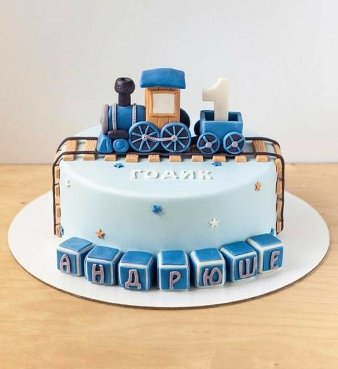 Simple Train Birthday Cake, Train Cake 2nd Birthday, Birthday Cake For Boys 2nd, Birthday Cake For Kids Boy, Bday Cake For Boys Kids, Kids Cakes For Boys, Train Cakes For Boys, Birthday Cake Train, Birthday Cake For Baby Boy