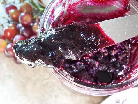 Make and share this Apple Grape Jelly recipe from Food.com. Wild Grape Jelly Recipe, Grape Jelly Recipe, Picnic Dishes, Homemade Grape Jelly, Concord Grape Jelly, Wild Grapes, Homemade Goods, Recipe Photo, Grape Jam