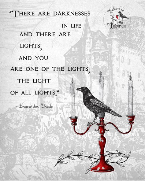 Bram Stoker's Dracula Quotes, Dracula Quotes, Dracula Tattoo, Gothic Quotes, Light Quotes, Bram Stoker's Dracula, Horror Novel, Bram Stoker, Literary Gifts