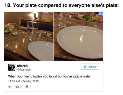 24 Pictures That Are Way, Way Too Real For Picky Eaters Picky Eater Meme, Picky Eater Aesthetic, Picky Eating, Picky Eaters, I Can Relate, Everyone Else, I Laughed, Health, Memes