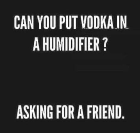 Funny Vodka Quotes, Funny Alcohol Memes, Funny Drunk Quotes, Vodka Quotes, Vodka Funny, Alcohol Memes, Vodka Humor, A Real Friend, Air Quotes