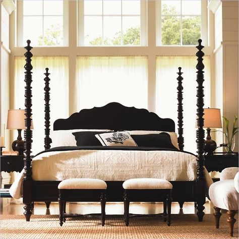 Black Four Poster Bed - Ideas on Foter 4 Poster Beds, Four Poster Bed, Dresser Mirror, Four Poster, Queen Bedroom, Poster Bed, Up House, New Beds, King Bed