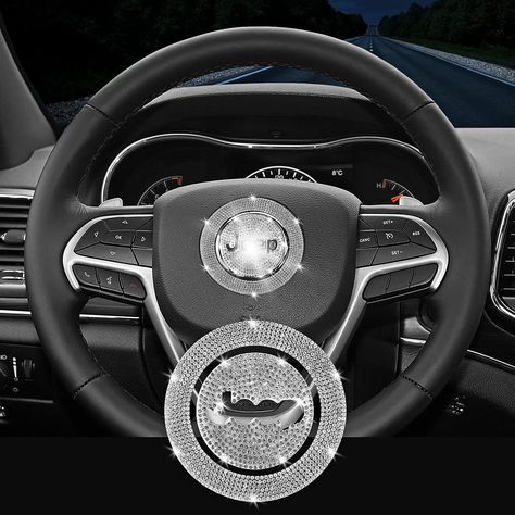 Bling Car Steering Wheel Sticker and Decal Diamond Accessory for Jeep Cherokee Compass Grand Patriot Renegade Wrangler Gladiator|Automotive Interior Stickers| - AliExpress Keep Renegade Accessories, Jeep Renegade Accessories, Jeep Compass Accessories, Car Necessities, Jeep Cherokee Accessories, Jeep Grand Cherokee Accessories, Goth Car, Jeep Interiors, Bling Car