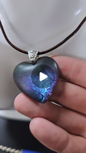 Daniel Cooper on Instagram: "Can't make my mind up... but that spin! 😂🤣  Using nail plates with hairspray and uv resin to make a transfer design.   I used chameleon flakes on the back of the resin before topping with black resin.  Resin jewelry, resin art, resin, jewelry making, resin  #resinart #resin #jewelrymaking" Resin Moon Pendant, Wire And Resin Jewelry, Resin Pendent Ideas, Resin Necklace Ideas, Resin Pendant Ideas, Uv Resin Ideas, Resin Pendant Tutorial, Uv Resin Jewelry, Resin Jewelry Pendants