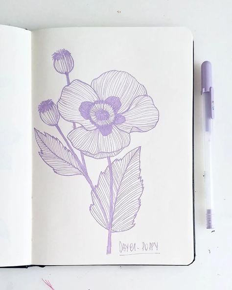 Less than 20 flowers to go. * I'm doing 100 days of floral linework. Each day, I will draw a different flower using a gel pen so I can get better at drawing different and unexpected flowers. If you want to follow me along and also draw, paint, or make a collage of the same flowers, stay tuned as I will be sharing a list with new flowers each 10 days. #100dayproject #100dayofflorallinework #florallinework #flowerdrawing #flowersketch #camilagarciaart #pansy #pansyflower #pansies #pansiesflow... Flower Pen Art, Floral Linework, Gel Pen Drawings, Get Better At Drawing, Boho Art Painting, Flowers To Go, New Flowers, Pen Art Drawings, Flower Sketches