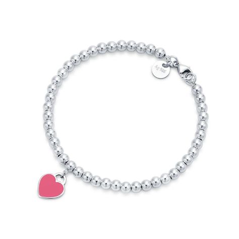 Tiffany Bead Bracelet, Tiffany Bracelets, Return To Tiffany, Sterling Silver Bead Bracelet, Bracelet In Silver, Heart Tag, Silver Bead Bracelet, Tiffany And Co, Girly Jewelry