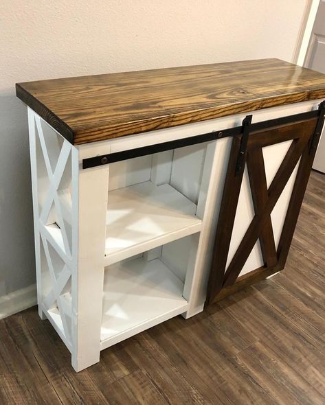 Barn Door Coffee Bar, Barn Door Coffee Table, Coffee Bar Diy Farmhouse Style, Diy Wood Coffee Bar, Diy Kitchen Coffee Bar, Diy Farmhouse Coffee Bar, Diy Coffee Bar Plans, Diy Coffee Bar Cabinet, Diy Coffee Bar Station