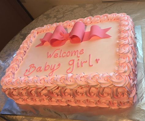 Baby shower girl cake Girl Baby Shower Sheet Cake Ideas, Baby Shower Cakes Girl Simple, Baby Shower Cake Ideas Girl, Girl Baby Shower Cake Ideas, Baby Shower Cakes Girl Pink, Baby Girl Baby Shower Cake, Baby Shower Sheet Cake, Baby Shower Girl Cake, Baby Shower Kuchen