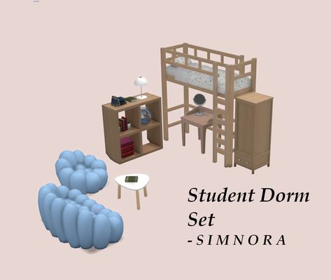 Dorm Sims 4, Ts4 Dorm Cc, Playing Sims Aesthetic, Sims 4 Cc College Dorm, Sims Dorm Room, Sims 4 Dorm Bed Cc, Sims 4 Dorm Room, Sims 4 Dorm Cc, Sim4 Cc Furniture