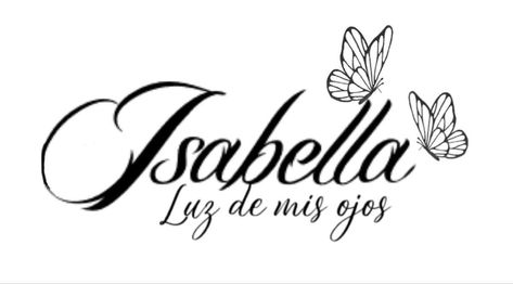 Isabelle Name, Half Sleeve Tattoos Drawings, Mommy Tattoos, Snake Tattoo Design, Makeup Artist Logo, Artist Logo, Name Letters, Snake Tattoo, Elegant Tattoos