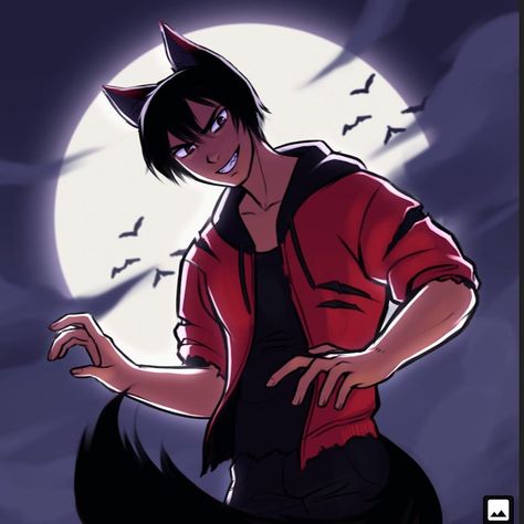 ❤️Julia❤️ on Instagram: “Almost Halloween 🎃 and I’m going as a werewolf like Aaron but I won’t wear red eye contacts cause I kinda look scary but I will wear his…” Katelyn Aphmau, Aphmau Kawaii Chan, Werewolf Eyes, Aphmau Wallpaper, Aphmau My Street, Werewolf Drawing, Aphmau Youtube, Aarmau Fanart, Aphmau Pictures