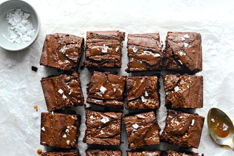 Sea Salt Caramel Espresso Brownies High Altitude Recipes Colorado, High Altitude Dessert Recipes, High Altitude Brownies, High Altitude Brownie Recipe, Brown Butter Brownies, Espresso Brownies, High Altitude Baking, Fudgy Brownie Recipe, Butter Brownies