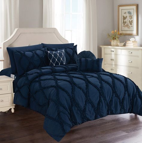 Down Comforters, Infinity Design, Ruffle Bedding, Bed In A Bag, King Comforter Sets, Sheet Sets Full, King Sheet Sets, Hotel Collection, Queen Comforter