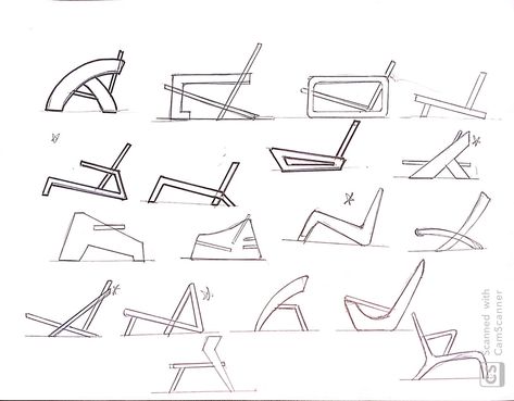 Chair Design Sketch, Chair Sketches, Architecture Chair, Chair Sketch, Cardboard Chair, Furniture Graphic, Chair Drawing, Furniture Sketch, Carpentry And Joinery