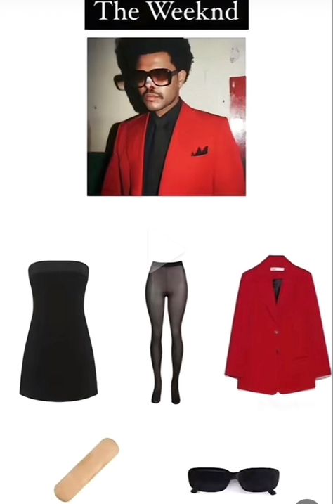 Halloween Costumes With Sunglasses, Spirit Week Character Day Ideas, Music Artist Halloween Costumes, Celebrity Dress Up, Iconic Celebrity Costumes, Pop Star Halloween Costumes, Easy Celebrity Costumes Last Minute, Halloween Costumes Easy Women, Red And Black Halloween Costumes