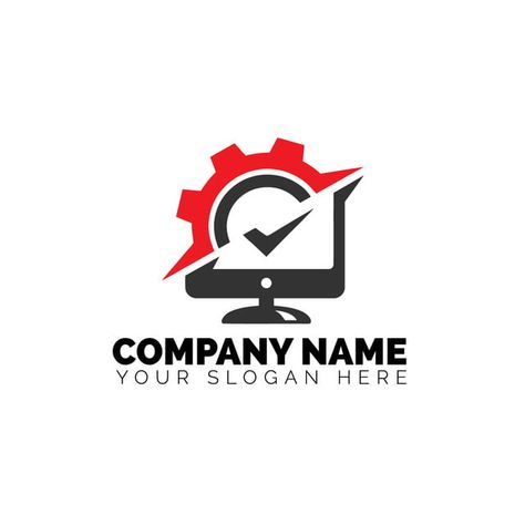 Professional And Modern Computer Repair Logo Computer Repair Logo, Cse Logo, Computer Logo Design, Laptop Logo, Mechanic Logo Design, Computer Repair Business, Logo Computer, Computer Repair Shop, Shop Banner Design