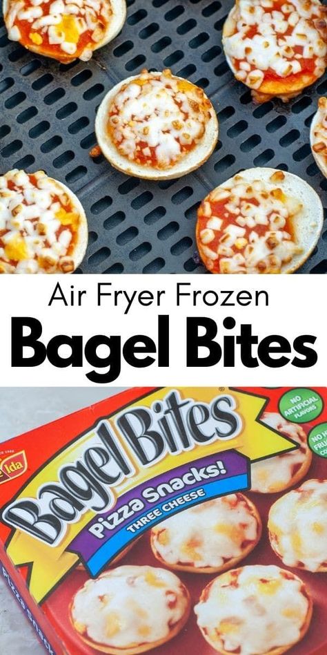 Bagel Pizza Air Fryer, Air Fryer Bagel Pizza, Air Fryer Pizza Bagels, Air Fryer Bagel Bites, Pizza Bites Air Fryer, Pizza Bagels In Air Fryer, Bagel Bites In Air Fryer, Mini Bagel Bites, Mini Bagel Pizza