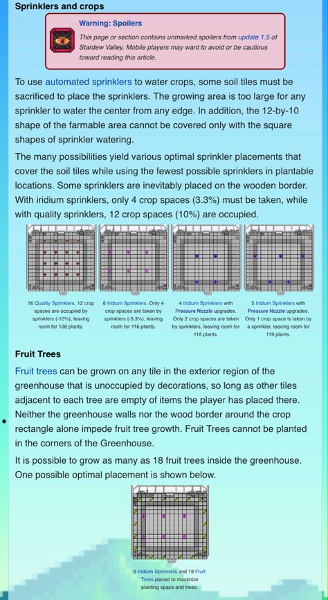 Stardew Valley Sprinkler Guide, Stardew Valley Tips, Water Sprinkler, Valley Girls, Stardew Valley, Thing 1 Thing 2, 10 Things