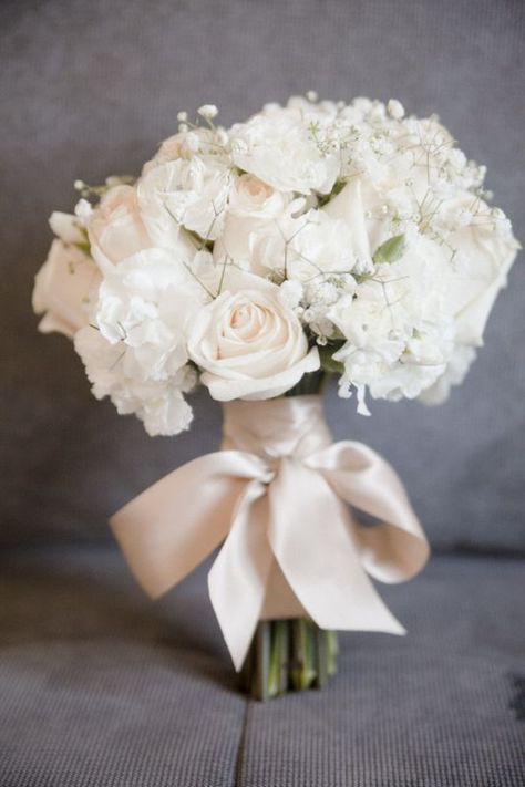 bouquet tied with ribbon Bridal Bouquet With Ribbon Hanging, Bridal Bouquet With Ribbon, Vera Wang Wedding Rings, Square Wedding Cakes, Good Morning Beautiful Quotes, White Wedding Bouquets, Wedding Flower Decorations, Morning Beautiful, Wedding Time