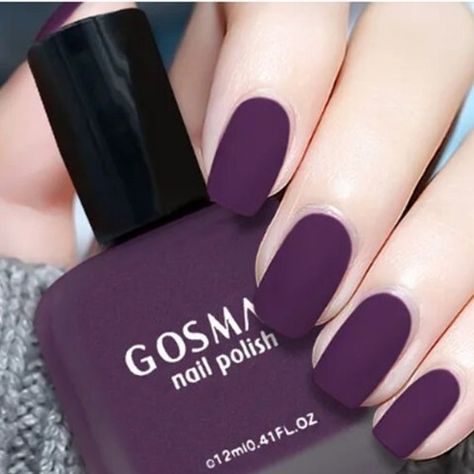 I just added a new item to eBay, Beautiful Plum Fashion Color Long Lasting Quick Dry Matte Nail Lacquer! #eBay #eBaySeller https://ebay.us/oxNeDP Matte Purple Nails Short, Plum Christmas Nails, Matte Plum Nails, Purple Matte Nails Design, Purple Matte Nails, Deep Purple Nails, Matte Purple Nails, Barbie Nail, Plum Nails