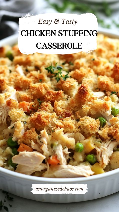 Stuffed Chicken Casserole, Chicken Noodle Casserole With Stuffing, Recipes Using Boxed Stuffing, Chicken Breast Stuffing Casserole, Chicken Stuffing Casserole Recipes, Stovetop Stuffing Chicken Casserole, Chicken With Stuffing Casserole, Chicken And Stuffing Recipes, Chicken Stuffing Casserole Bake