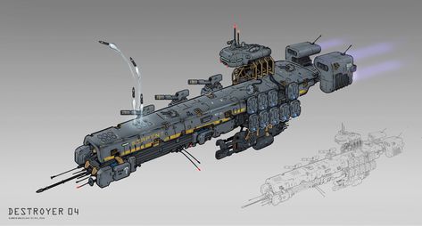 Wojskowy Humor, Destroyer Ship, House Atreides, Sci Fi Ship, Space Fleet, Concept Vehicles Sci Fi, Space Ships Concept, Space Engineers, Space Ship Concept Art