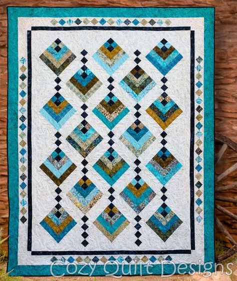 Cozy Quilt Designs, Southwest Quilts, Colchas Quilting, Hanging Gardens, Quilt Pattern Download, Quilt Modernen, Batik Quilts, Jelly Rolls, Cozy Quilts