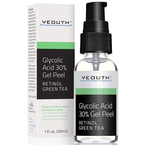 Chemical Face Peel, Chemical Exfoliant, Glycolic Acid Serum, Chemical Peel At Home, Glycolic Acid Peel, Glycolic Peel, Acid Peel, Face Peel, Dark Spots On Face