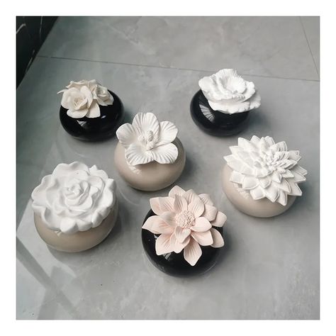 Introducing our new Ceramic Flower Diffuser Flower Air Freshener, Aroma Stone, Ceramic Diffuser, Flower Diffuser, Stone Ceramic, Diffuser Bottle, Flower Handmade, Aroma Oil, Aromatherapy Diffuser