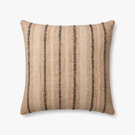 PAL0038 NATURAL / BLUE | Loloi Rugs Loloi Pillows, Amber Lewis X Loloi, Amber Lewis, Blue Amber, Loloi Rugs, Amber Interiors, Magnolia Homes, Hand Woven Pillows, Pillows And Throws