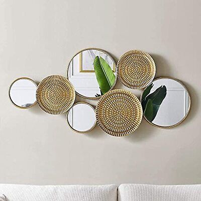 ad eBay - Find many great new & used options and get the best deals for Home Decor Metal Wall Decor with Multi Circle Plates Mirror, Large Modern Wal... at the best online prices at eBay! Free shipping for many products! Home Decor Metal, Round Decor, Lounge Room, Metal Wall Decor, Top Rated, Metal Walls, Wall Design, The Wall, Ebay Finds