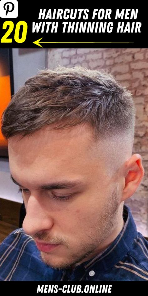 Top 20 Trendy Haircuts for Men with Thinning Hair in 2023 - mens-club.online Men’s Receding Hairline Haircuts, Thinning Haircut Men, Mens Thinning Hairstyles Short, Men’s Short Haircuts For Thinning Hair, Men Receding Hairline Hairstyles, Men’s Short Hairstyles Receding Hairline, Hairstyle For Receding Hairline Mens, Hair Cuts For Thinning Hair 2023, Men’s Haircut Receding Hairline