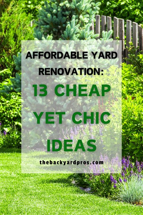 Enhance your outdoor living experience without spending a fortune! With these 13 cheap and cheerful yard improvement ideas, you can elevate your space on a budget. From creating a cozy seating area with thrifted furniture to adding visual interest with budget-friendly landscaping accents like decorative rocks and mulch, these cost-effective tips will help you achieve a beautiful yard without breaking the bank. Cheap Landscaping Ideas Backyard Budget, Cheap Flower Bed Ideas Budget, Landscaping Backyard Ideas On A Budget, Rental Garden Ideas Budget, Landscape Small Yard, Inexpensive Front Yard Landscaping, Front Yard Decor Ideas Diy Budget, Affordable Backyard Landscaping, No Mulch Landscaping Ideas