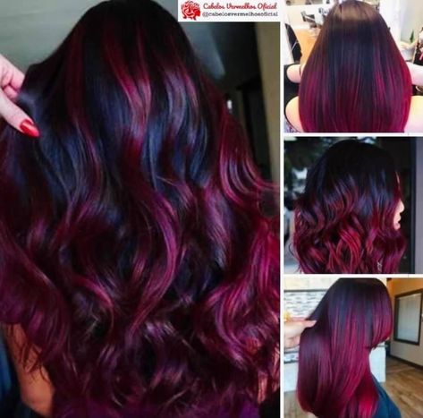 Black Cherry Hair Color, Black Cherry Hair, Hair Color Idea, Cherry Hair Colors, Wine Hair Color, Hair Color Plum, Wine Hair, Cherry Hair, Hair Color Burgundy