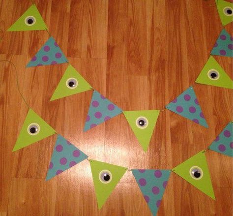 Monsters Inc Party, Monster University Birthday, Monster University Party, Monsters Inc Baby Shower, Monsters Inc Baby, Month Ideas, Monster 1st Birthdays, Monster Inc Birthday, Cookie Monster Party