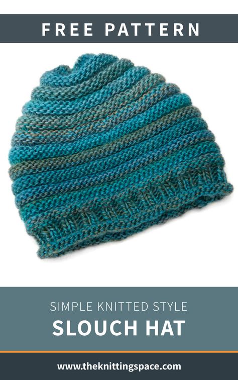 Knitted Winter Hats For Women, Free Beanie Patterns Knitting, Knitted Beanie Hat Pattern Free, Free Knitted Beanie Patterns, Flat Knitted Hat Free Pattern, Casual Everyday Knitted Beanie, Casual Knitting Pattern For Beanie, Free Beanie Knitting Patterns, Easy Beanie Knitting Patterns Free