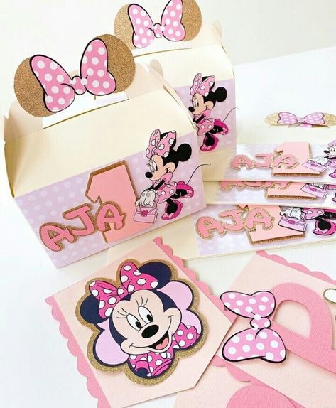 Minnie Mouse Box Ideas, Minnie Mouse Party Favor Boxes, Minnie Mouse Treat Boxes, Minnie Mouse Gable Boxes, Minnie Mouse First Birthday Party Ideas, Minnie Mouse Candy Bags, Minnie Mouse Party Favors, Minnie Mouse Party Favor, Twodles Birthday