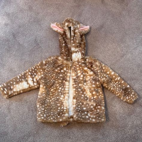 Never Worn, New With Tags Deer Print Clothes, Fawn Clothes, Fuzzy Clothes, Deer Clothes, Fawn Print, Deer Sweater, Deer Outfit, Funky Hats, Jacket Outfit Women