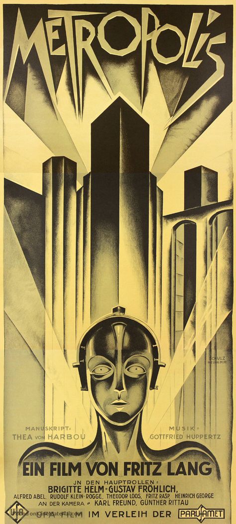 Metropolis Film, Metropolis Poster, Metropolis 1927, German Movies, Old Movie Posters, Fritz Lang, Cinema Art, Old Movie, German Expressionism