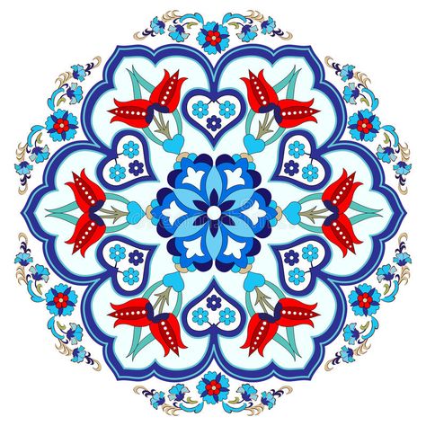 Photo about Colorful antique ottoman turkish design pattern vector. Illustration of decor, decorative, elegance - 61927442 Turkish Tiles, Antique Ottoman, Turkish Pattern, Turkish Design, Islamic Art Pattern, Turkish Art, Islamic Design, Pattern Vector, Mandala Drawing