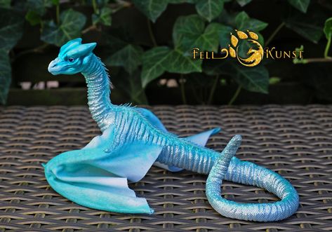 Wyvern Dragon, Poseable Art Doll, Dragon Horse, Mythical Creatures Fantasy, Fantasy Art Dolls, Fairy Friends, Cute Fantasy Creatures, Forest Creatures, Blue Dragon