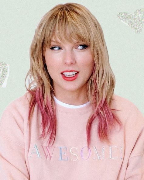 Taylor Swift Lover Fest on Instagram: “Is Monday over yet?” Taylor Swift Hair Lover, Taylor Swift Pink Hair, Taylor Swift Lover Fest, Taylor Swift Haircut, Lover Fest, Taylor Swift Photoshoot, Taylor Swift Lover, Taylor Swift Tour Outfits, Taylor Swift Red