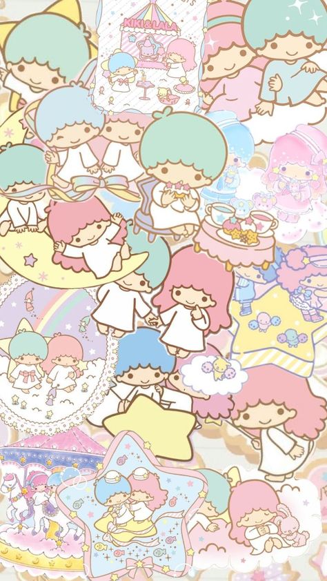 little twins stars Little Twin Stars Christmas, Star Twins, Twin Stars, Little Twin Stars, Cute Anime Wallpaper, Anime Wallpaper, Mood Board, Twins, Hello Kitty