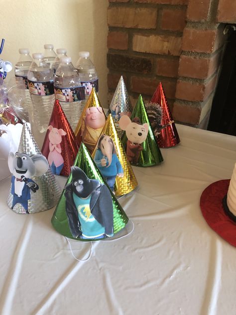 Sing 2 Themed Birthday Party, Sing The Movie Birthday Party Ideas, Sing Birthday Theme, Sing Movie Party Ideas, Sing 2 Birthday Party, Sing Birthday Party Ideas, Kids Movie Party, Sing Movie, Rockstar Birthday