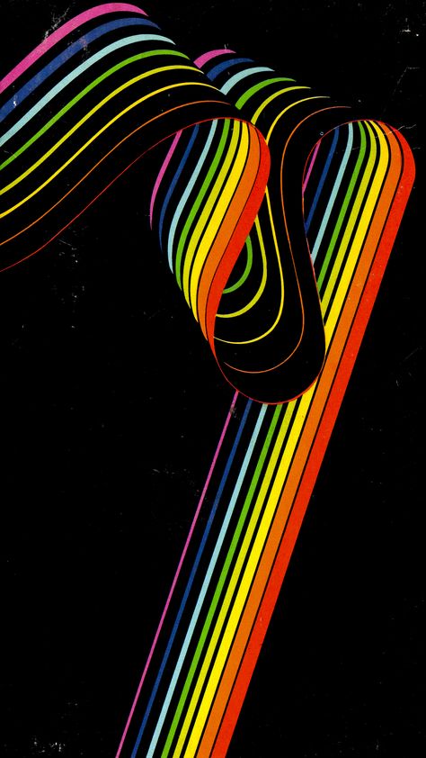 Vhs Logo Design, Vhs Poster Design, Rainbow Poster Design, Vhs Wallpaper, Pride Graphic Design, Rainbow Graphic Design, 80s Graphics, Rainbow Illustration, Rainbow Poster